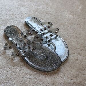 Kelly and Katie Jelly Glitter Sandals